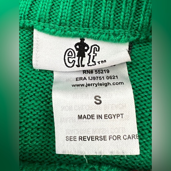 Elf Green Christmas Sweater Women’s Small Ugly Festive Christmas Party - EUC! - Picture 3 of 5